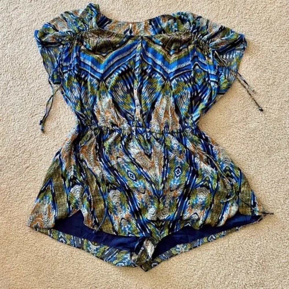 Free People Multicolor Patterned Romper - Picture 3 of 15